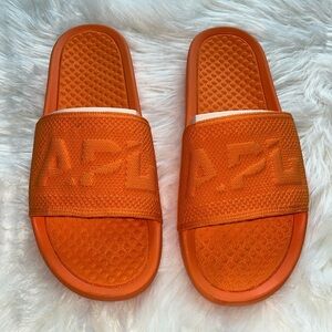 🆕 APL Men’s Big Logo Techloom Slide in Orange Size 11 UNISEX